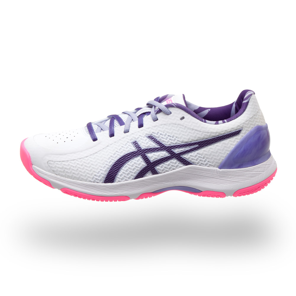 ASICS Super FF White/Purple Netball Trainers ASICS Super FF White/Purple Netball Trainers